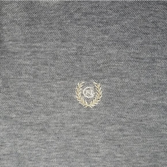 Chaps Ralph Lauren Mens Gray Short Sleeve Cotton Polo with Stripes Size XL - Picture 5 of 8